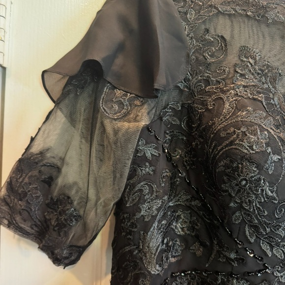 NWT Black Lace Evening Gown - Picture 5 of 8